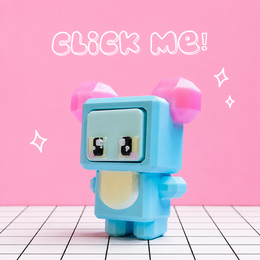 Pom Pom Clicker Keychain