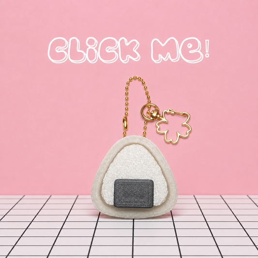 Onigiri Clicker Keychain