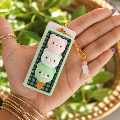 Bear Dango Clicker Keychain