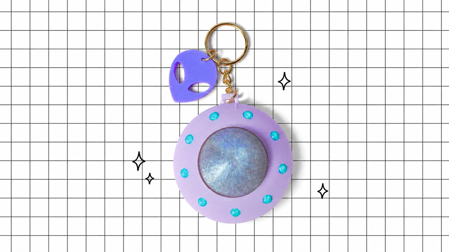 UFO Clicker Keychain