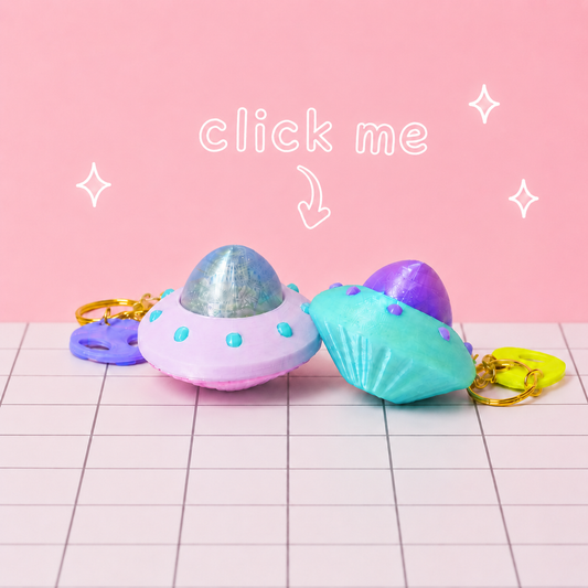 UFO Clicker Keychain