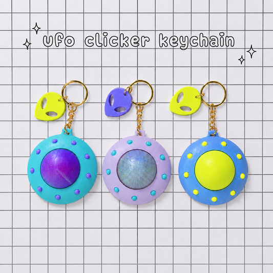 UFO Clicker Keychain