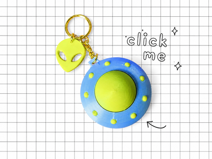 UFO Clicker Keychain