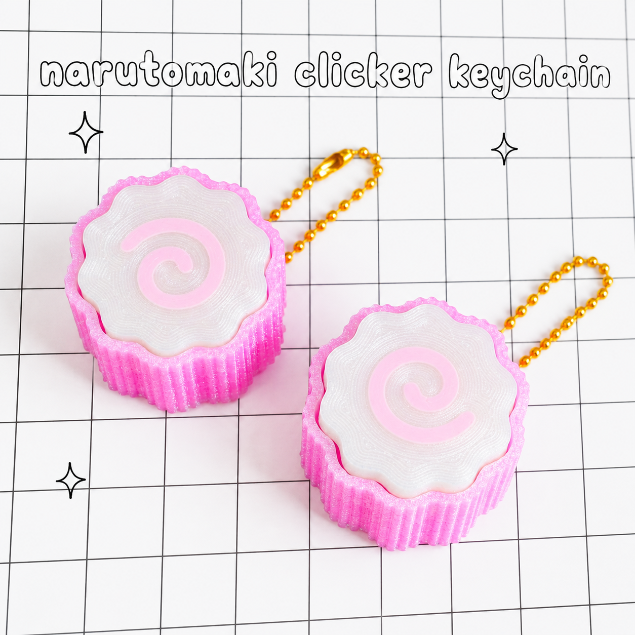 Narutomaki なると巻き Clicker Keychain
