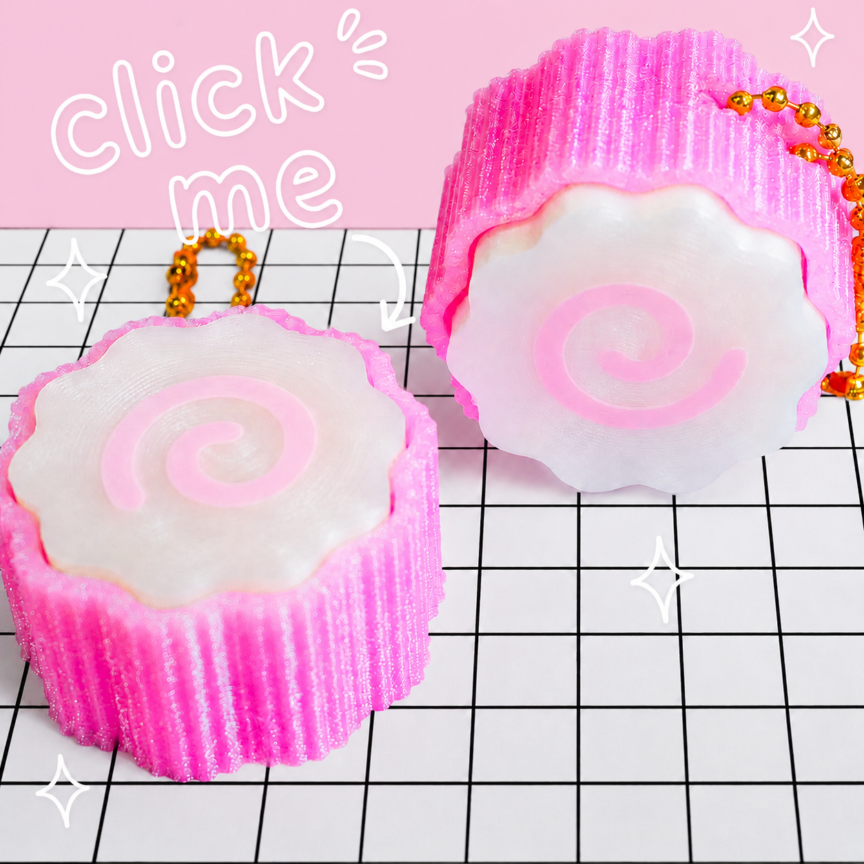 Narutomaki なると巻き Clicker Keychain