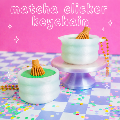 Matcha Clicker Keychain