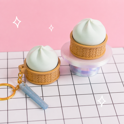 Dumpling Clicker Keychain