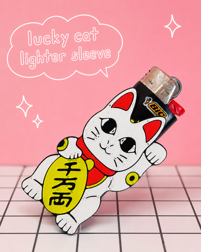 Lucky Cat Lighter Sleeve