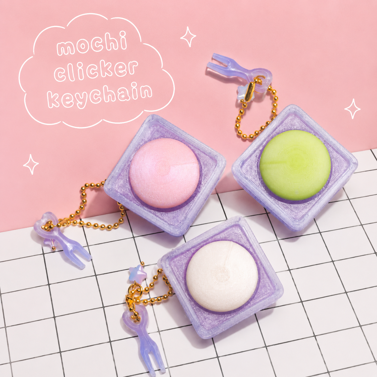 Mochi Clicker Keychain