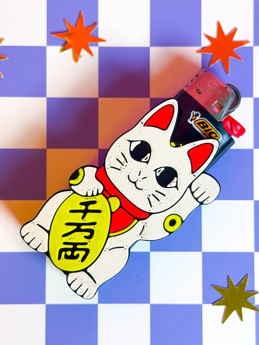 Lucky Cat Lighter Sleeve