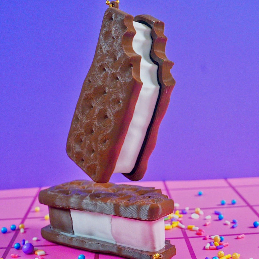 Icecream Sandwich Clicker Keychain
