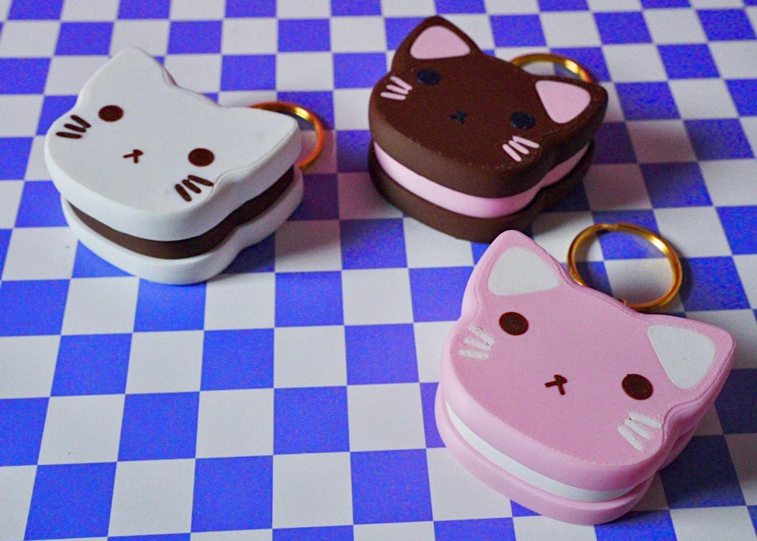 Kitty Cookie Keychain