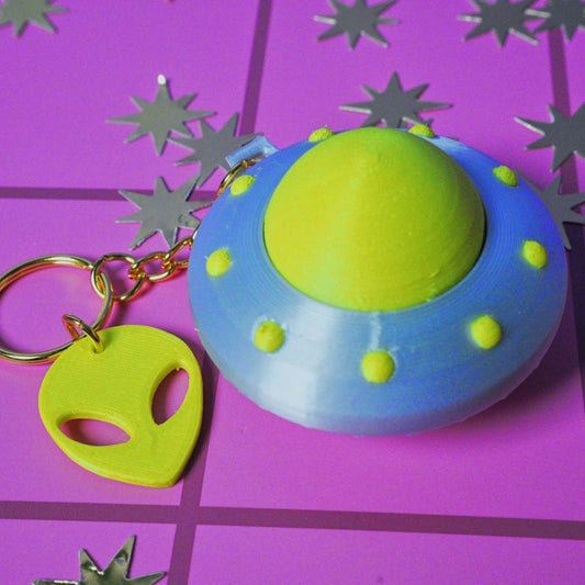 UFO CLICKER KEYCHAIN