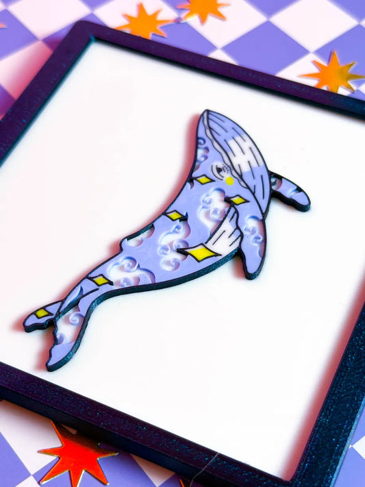 Celestial Whale 3D Art Print