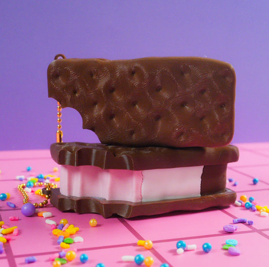 Icecream Sandwich Clicker Keychain