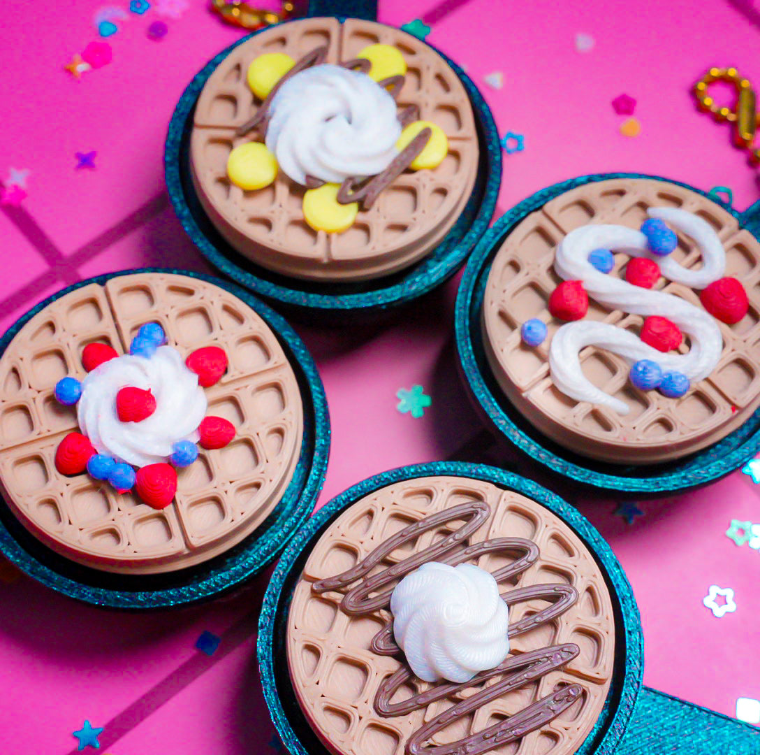 Waffle Clicker Keychain