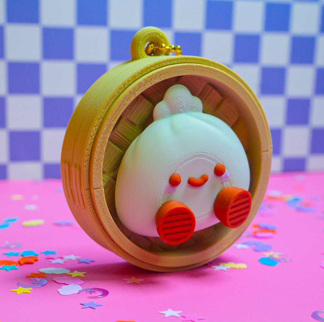 Dim Sum Clicker Keychain