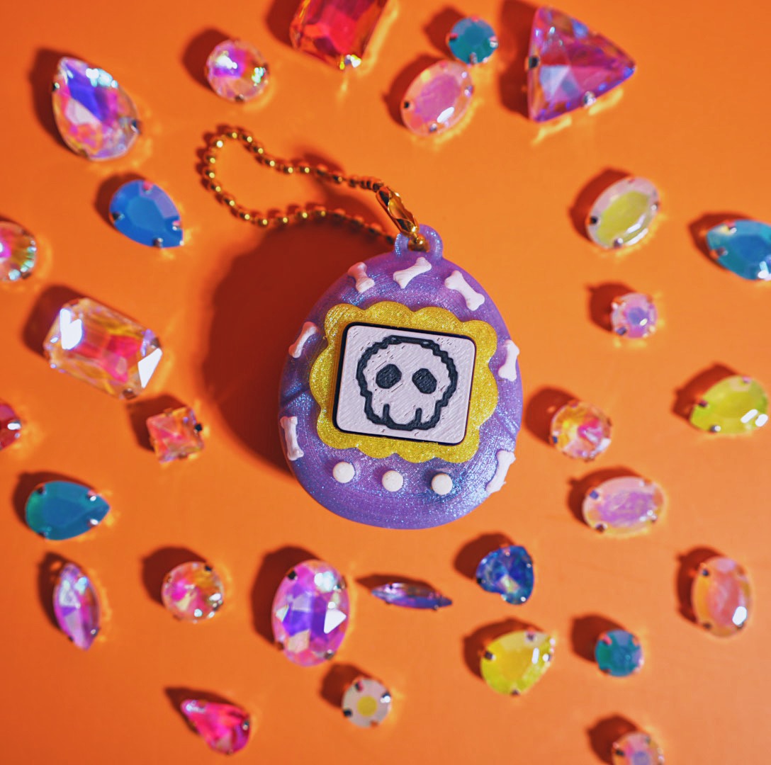 Tamagotchi Clicker Keychain