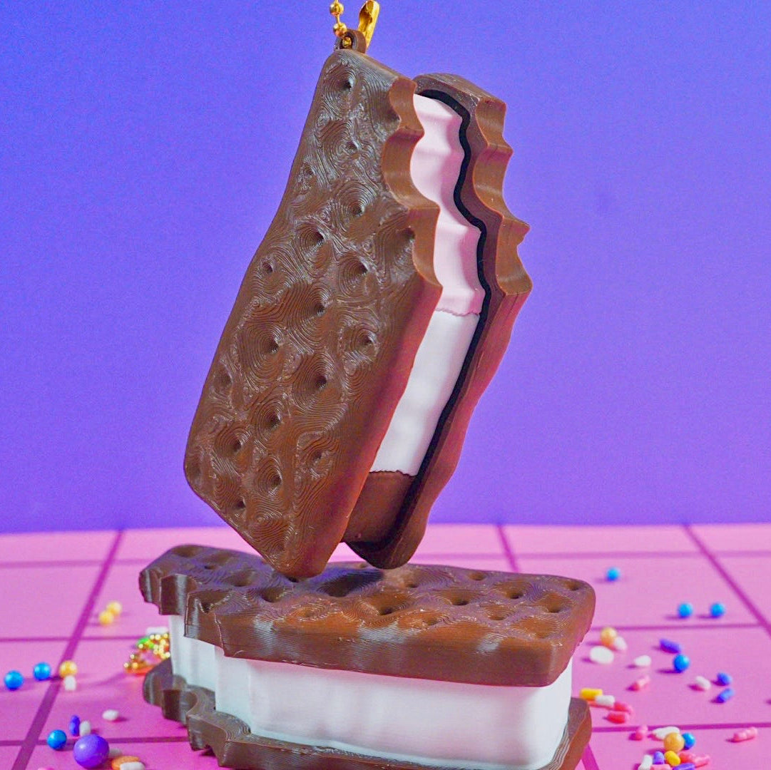 Icecream Sandwich Clicker Keychain