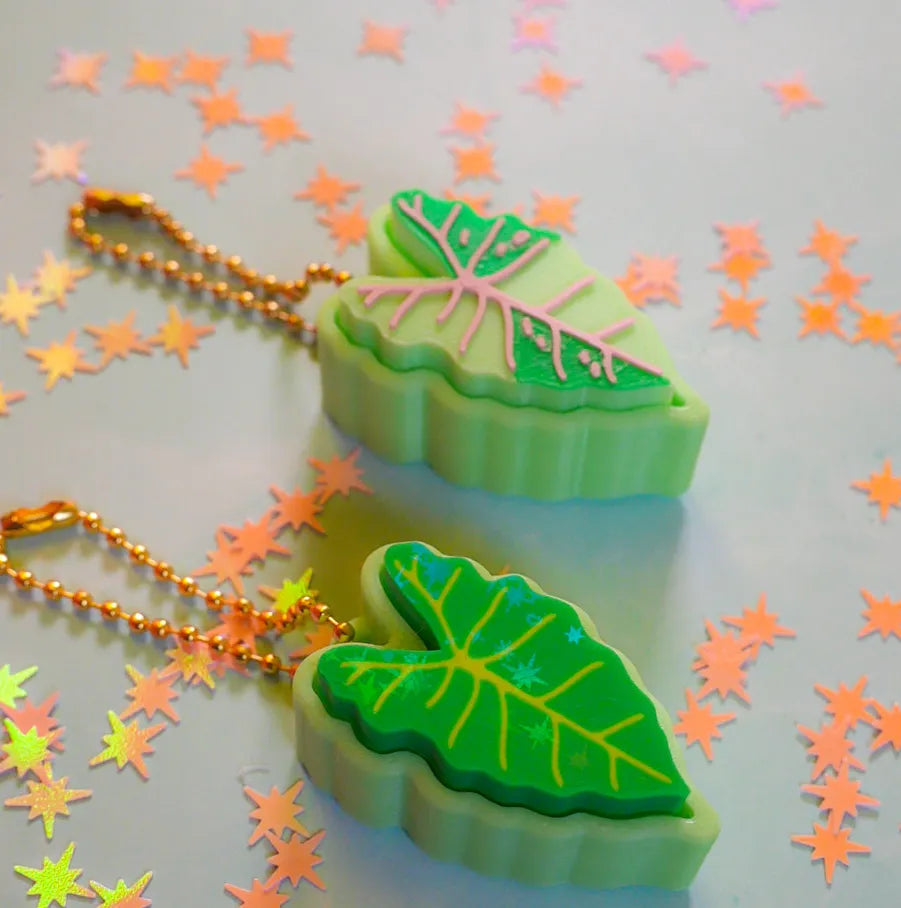 Alocasia Clicker Keychain
