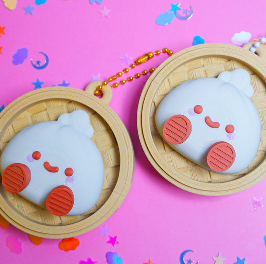 Dim Sum Clicker Keychain