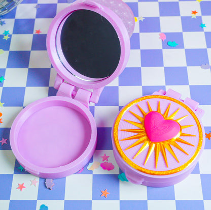 Vintage Gold Compact Mirror