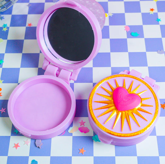 Vintage Gold Compact Mirror