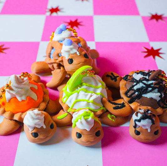 Turtle Pie Flexi Keychain