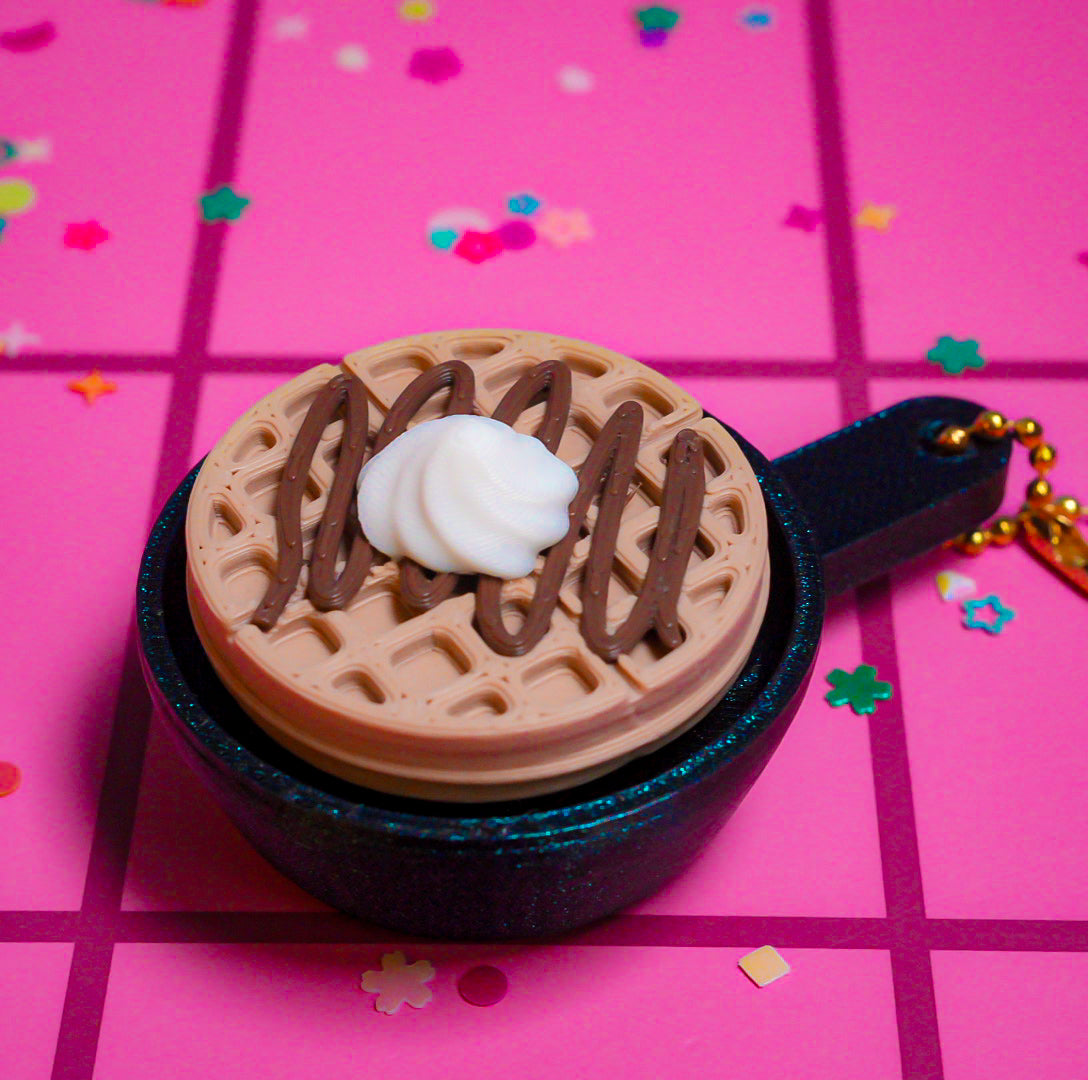 Waffle Clicker Keychain