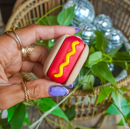 Hot Dog Clicker Keychain