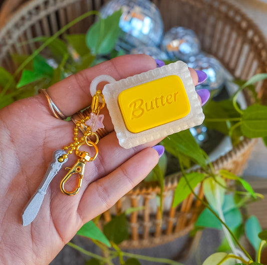 Butter Lover Clicker Keychain