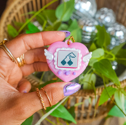 Heart Struck Clicker Keychain