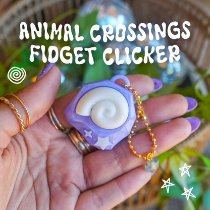 Animal Crossings Fossil Clicker Keychain
